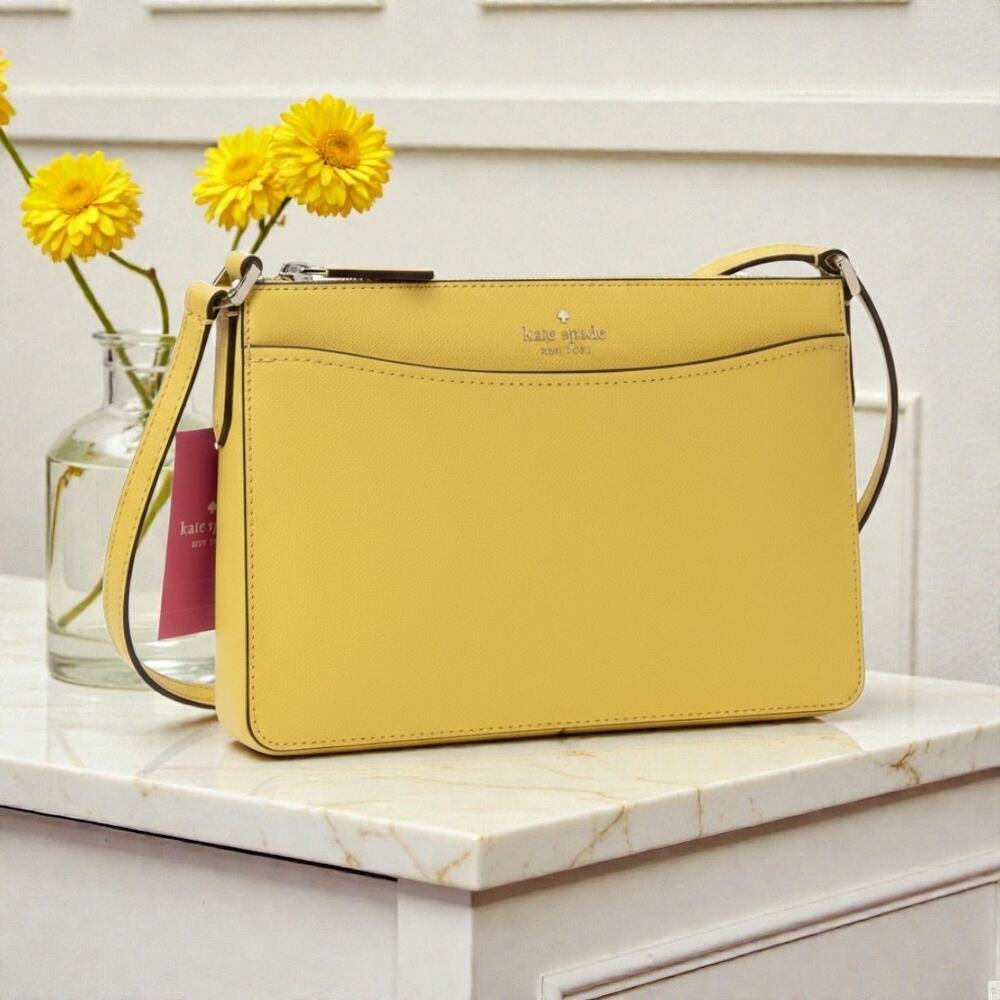 Kate Spade Rory Crossbody Purse in Daybreak Yellow Leather k6176